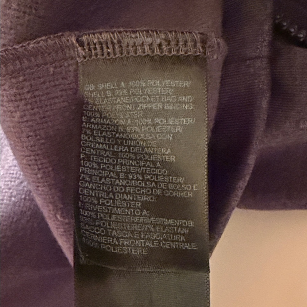 The North Face Men’s Medium Full Zip Hooded Jacket Black Softshell Fleece - Picture 5 of 8